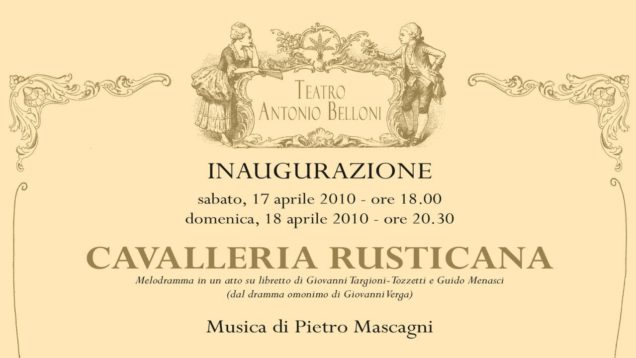 <span>FULL </span>Cavalleria rusticana Barlassina 2010 Bozzo Servidio Mauri