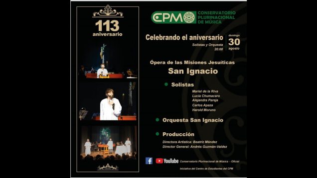 <span>FULL </span>San Ignacio Ópera de las Misiones Jesuíticas La Paz 2019