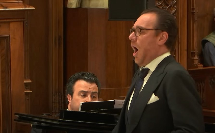Inauguració del 61è Concurs Internacional de Cant Tenor Viñas Barcelona 2024 Francesco Meli